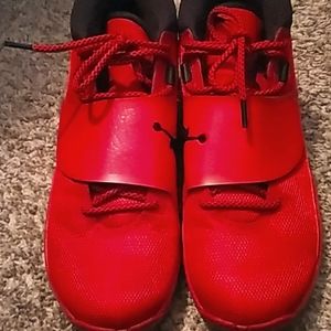Red and Black Air Jordan's